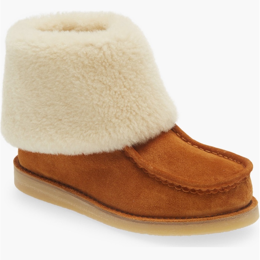 ✨ New Auth Chloé Jessie Genuine Shearling Trim Booties ✨